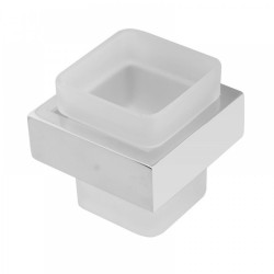 Omar Chrome and White Toothbrush Holder Tumbler Holder Omar Chrome and White Toothbrush Holder Tumbler Holder